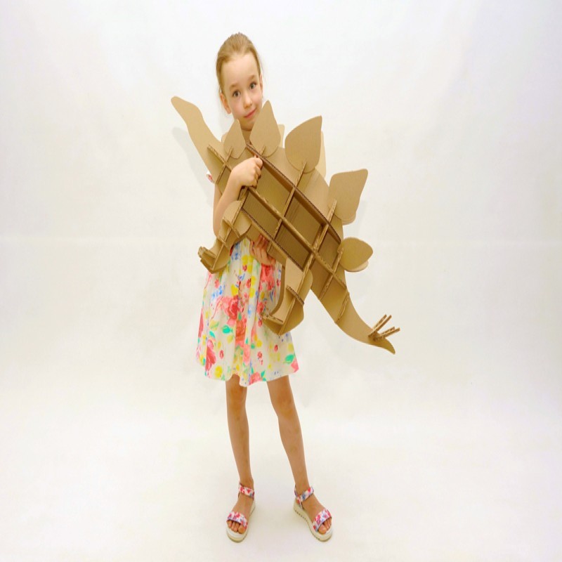 Набор из картона Attivio Сборный крафтовый Стегозавр CD-DINOSTEG-B - фото 2