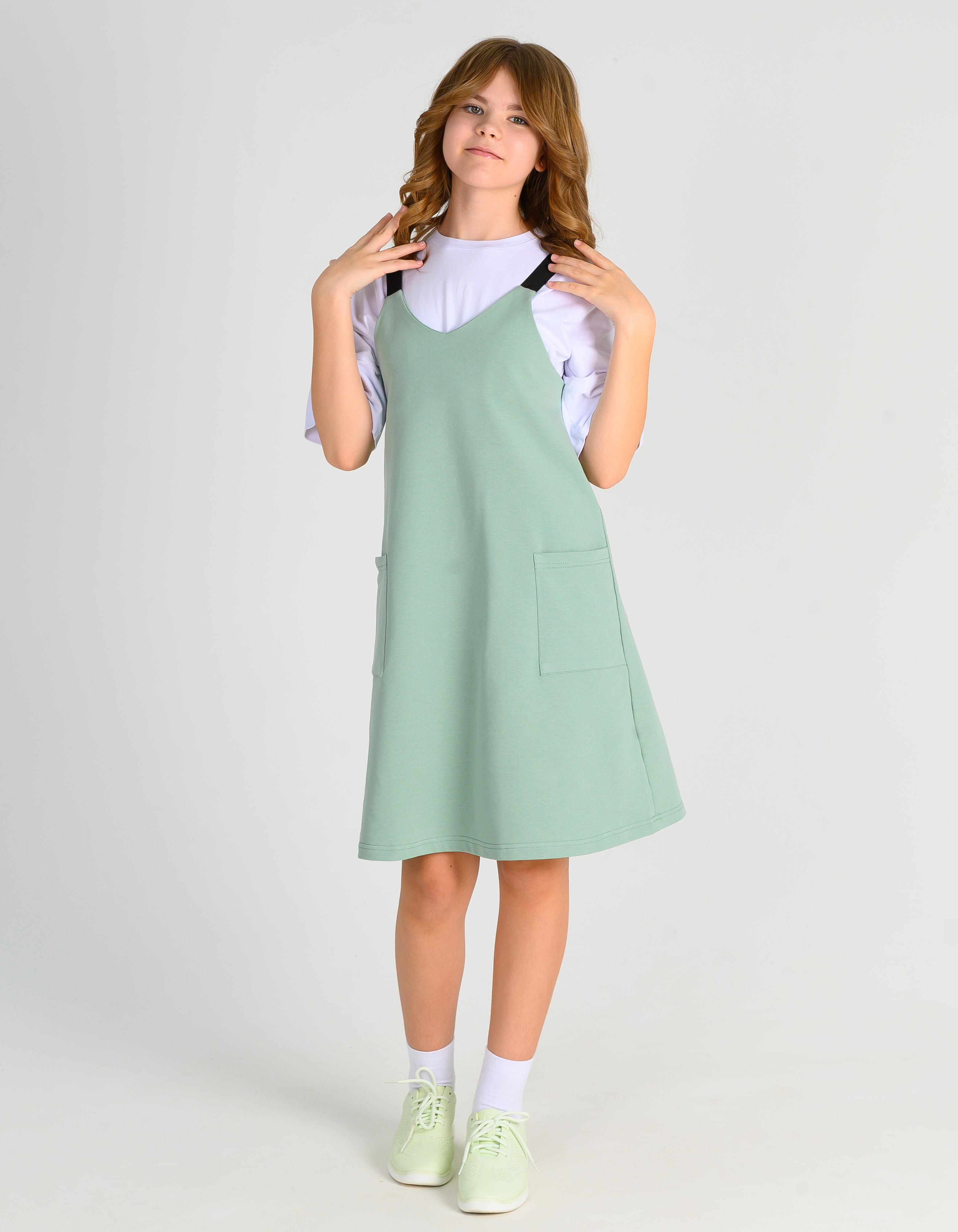 Сарафан MiloTa ПФ07/олива - фото 2