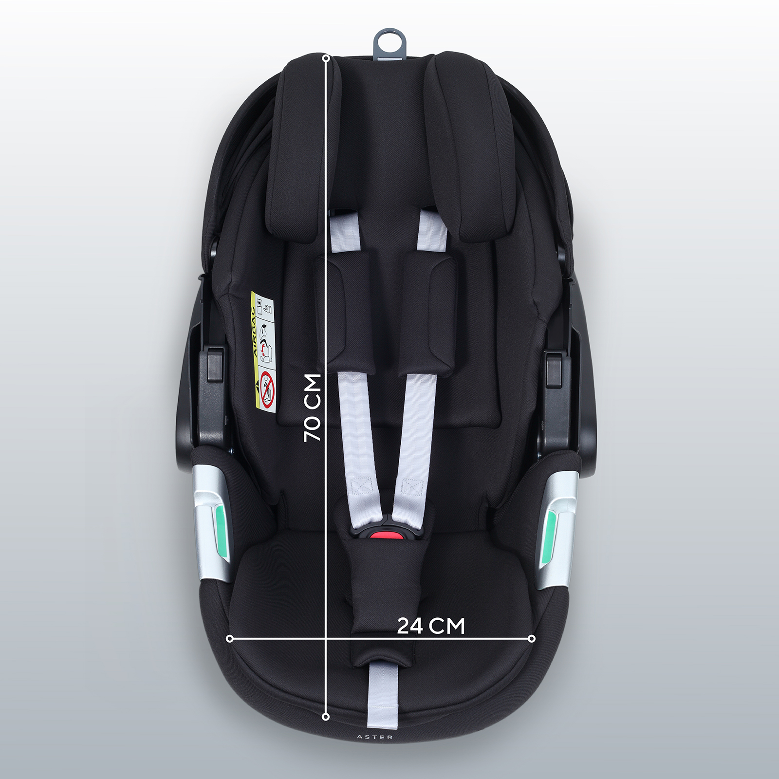 Автокресло Rant ASTER zero 0 (0 -13 кг) черный - фото 3