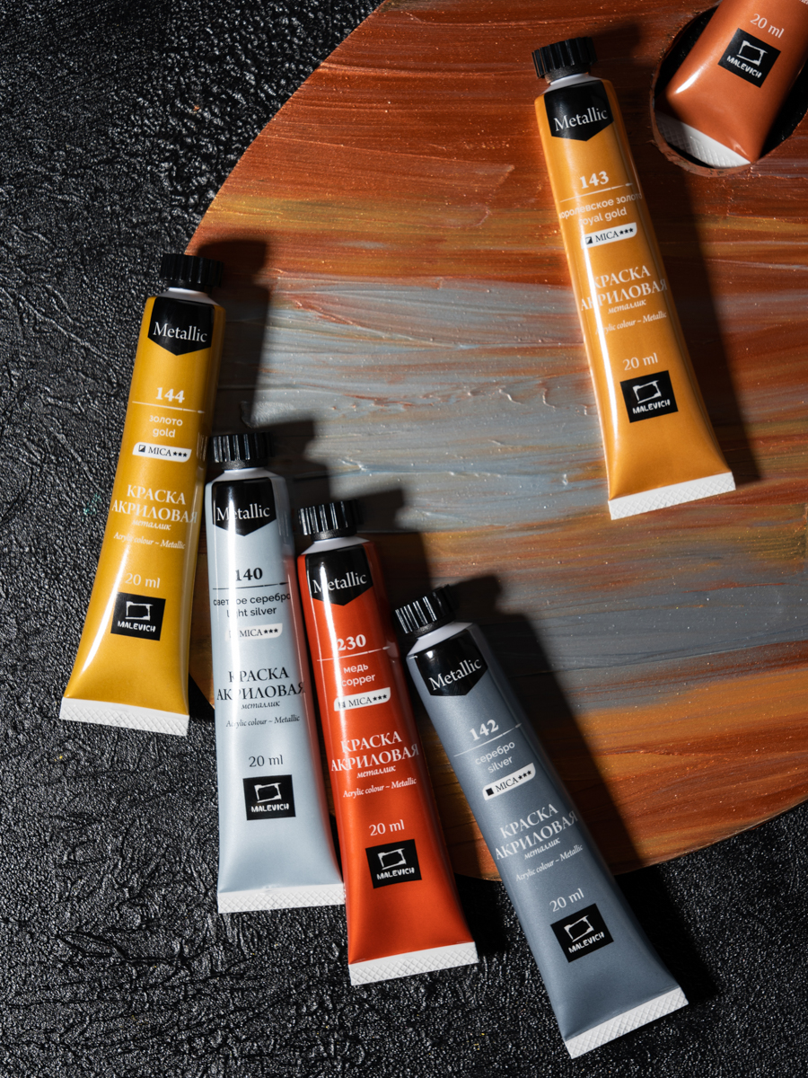 Краски акриловые Малевичъ 6 цв. - фото 13