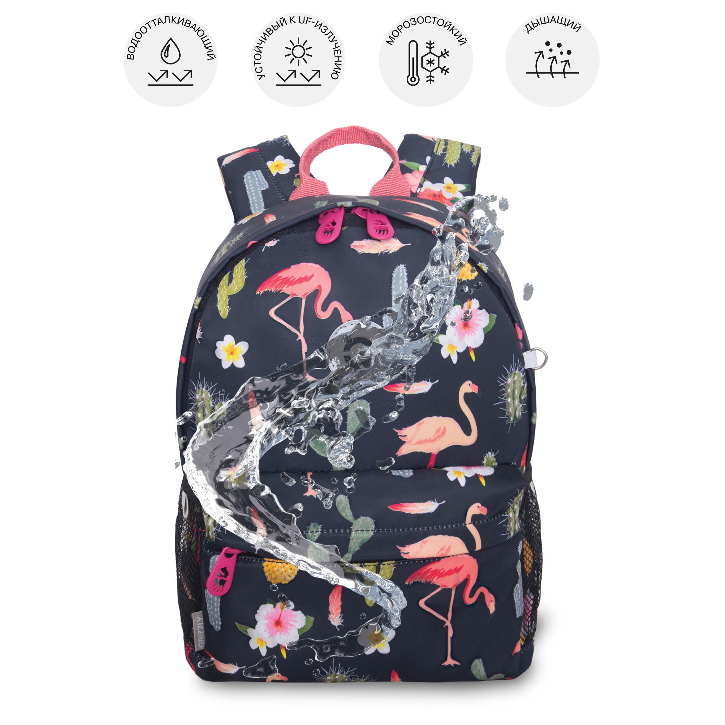 Рюкзак дошкольный Grizzly Фламинго - фото 11