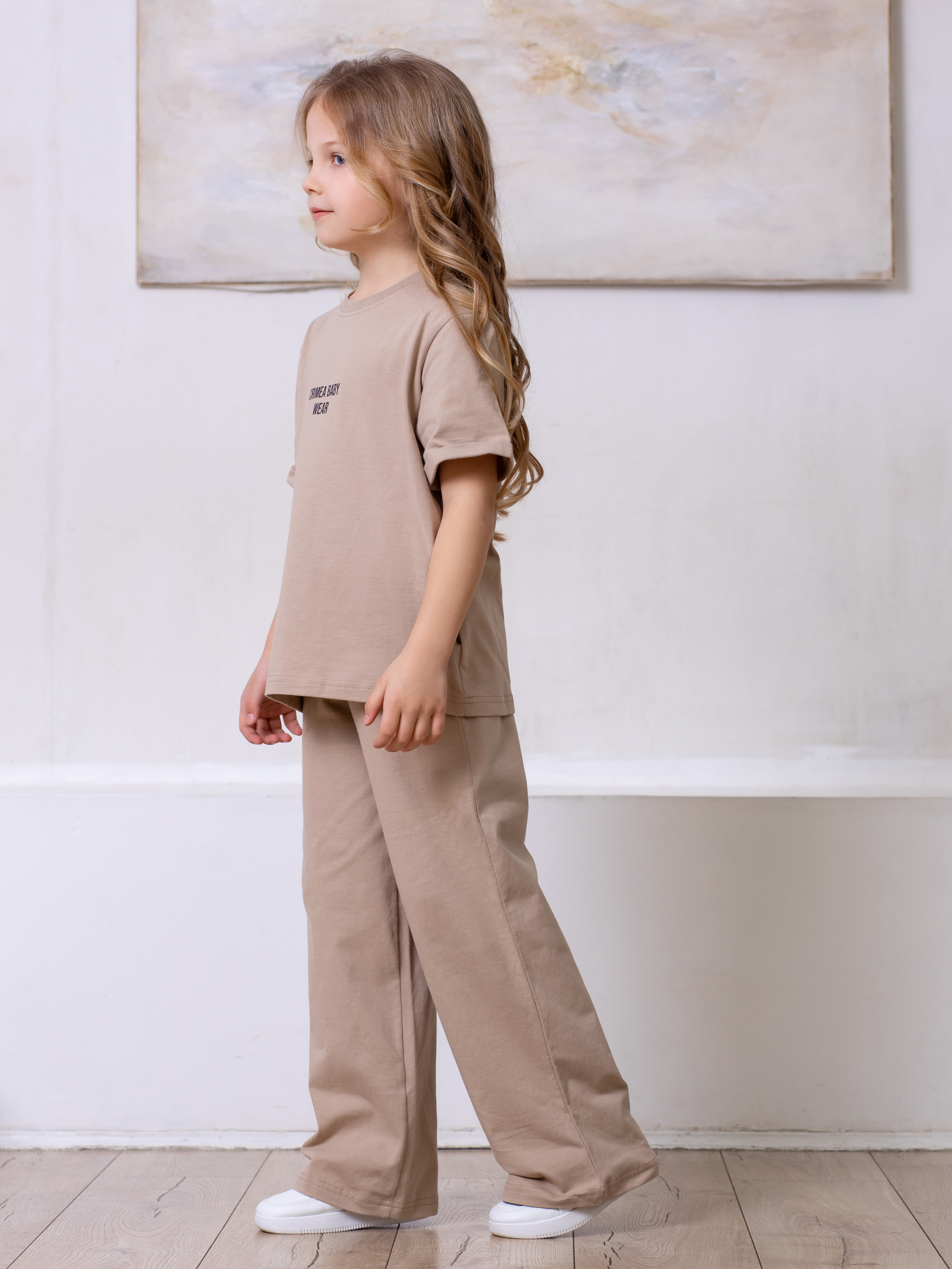 Футболка и брюки Crimea Baby Pants/beige - фото 3