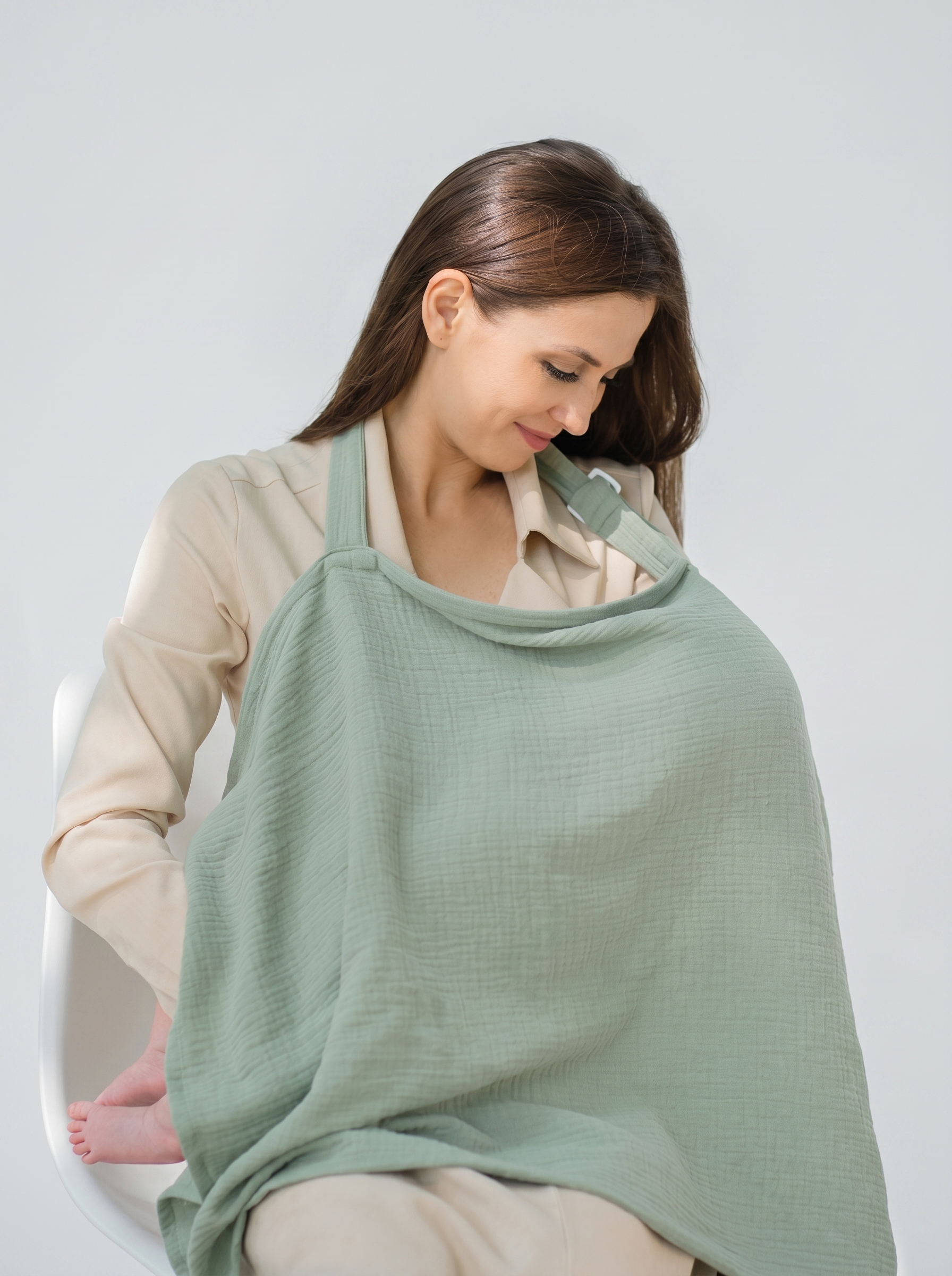 Накидка для кормления Little Kiddy nakidkaполынь - фото 1