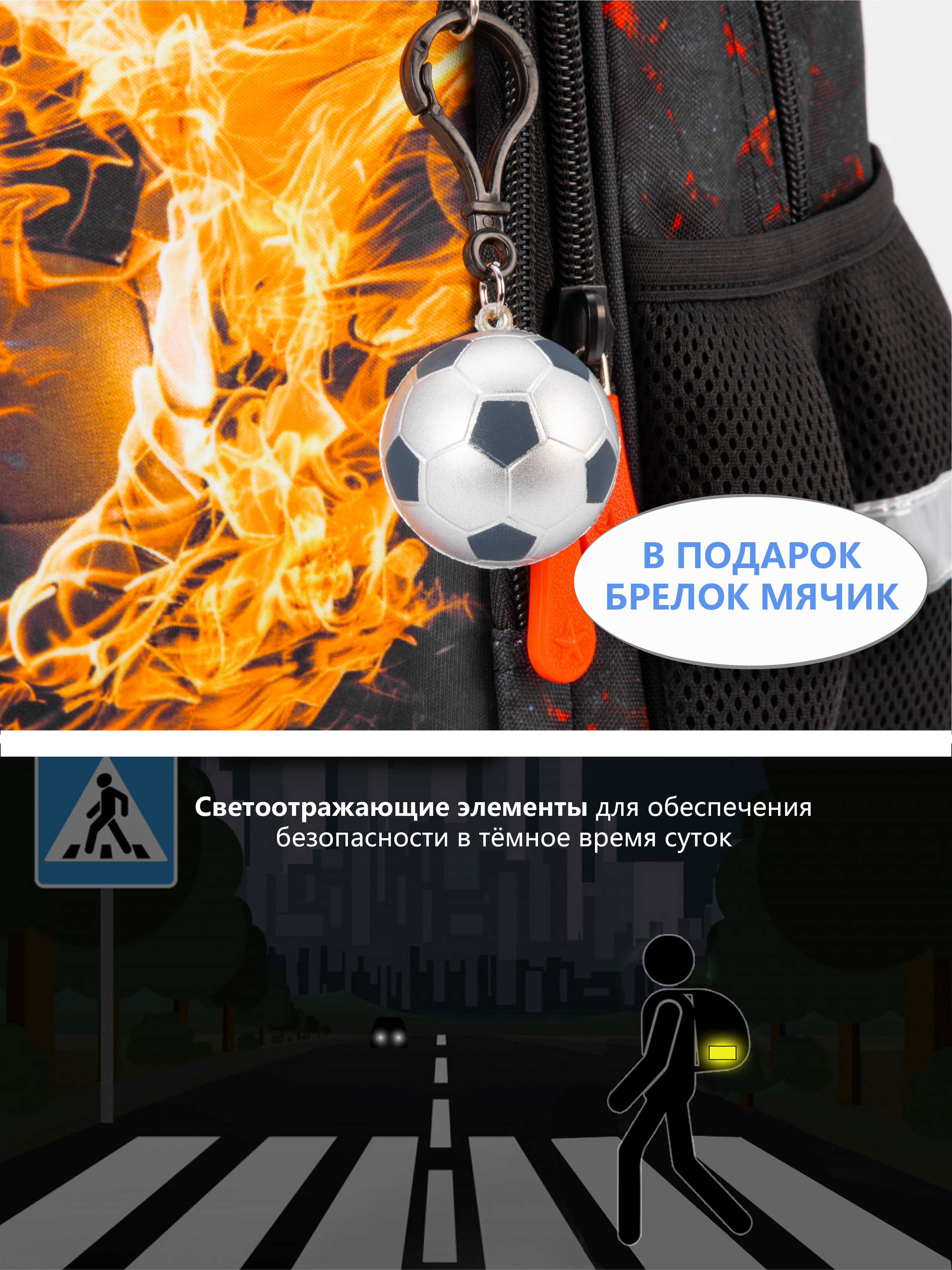 Рюкзак School Standard школьный для мальчика+брелок - фото 9