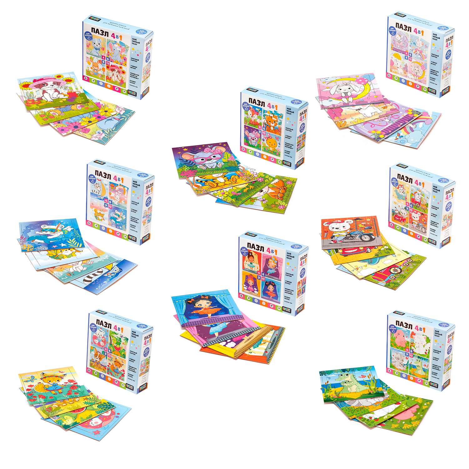Пазл ORIGAMI Baby Games классический в ассортименте - фото 4