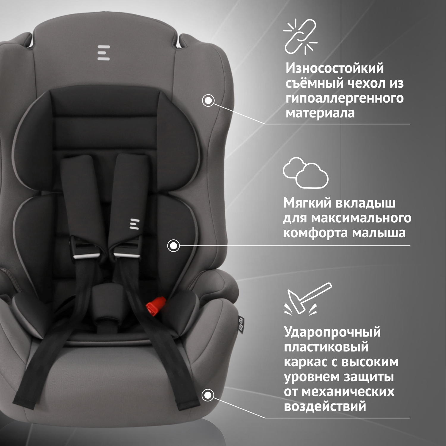 Автокресло Еду-Еду Lux 1/2/3 (9-36 кг) - фото 3