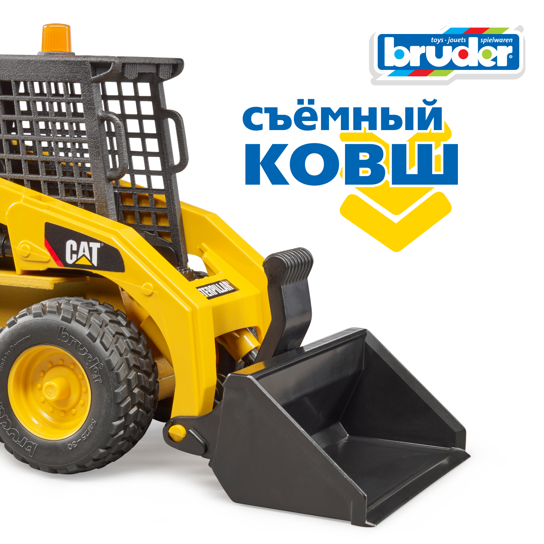 Погрузчик Bruder CAT Cat 1:16 02-481 - фото 3
