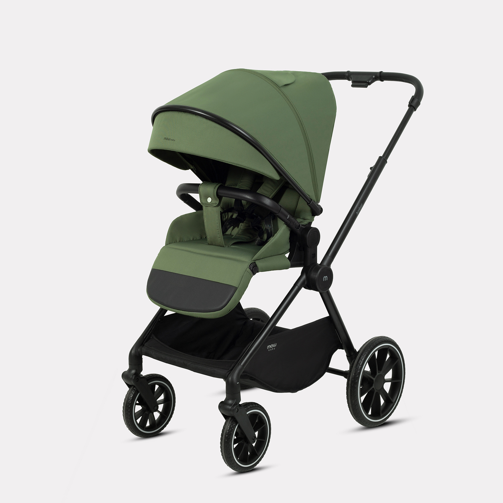 Коляска 3в1 MOWbaby AMBER зеленый - фото 10