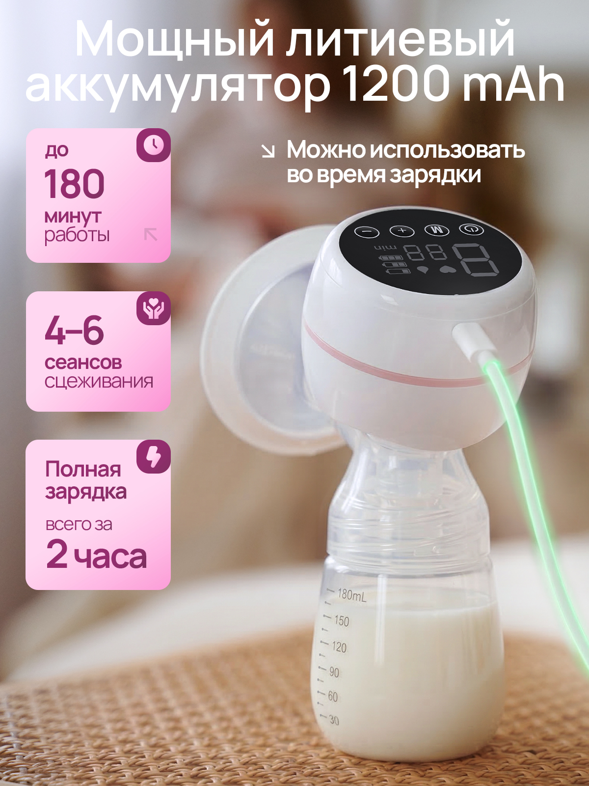 Молокоотсос электрический SISBRO Care - фото 6