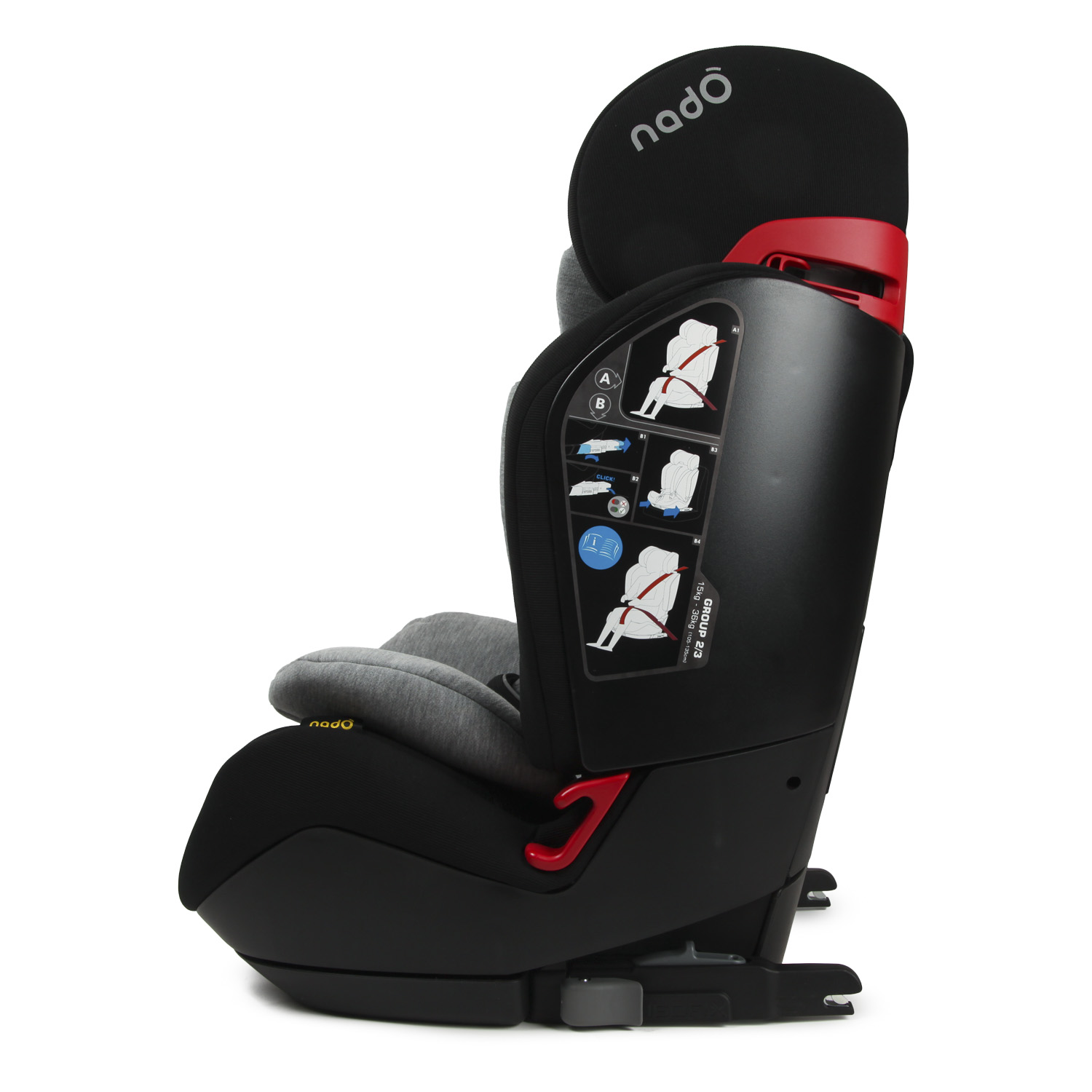 Автокресло nado Black currant Isofix 1/2/3 (9-36 кг) - фото 15
