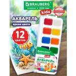 Краски акварель Brauberg 12 цв.