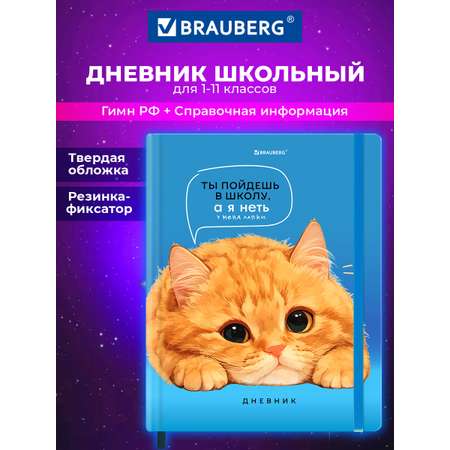 Дневник школьный Brauberg для девочек мальчика 1-11 класс