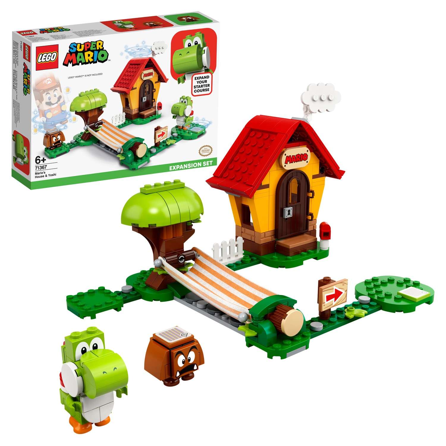 Конструктор LEGO Super Mario Дом Марио и Йоши 205 дет. - фото 1
