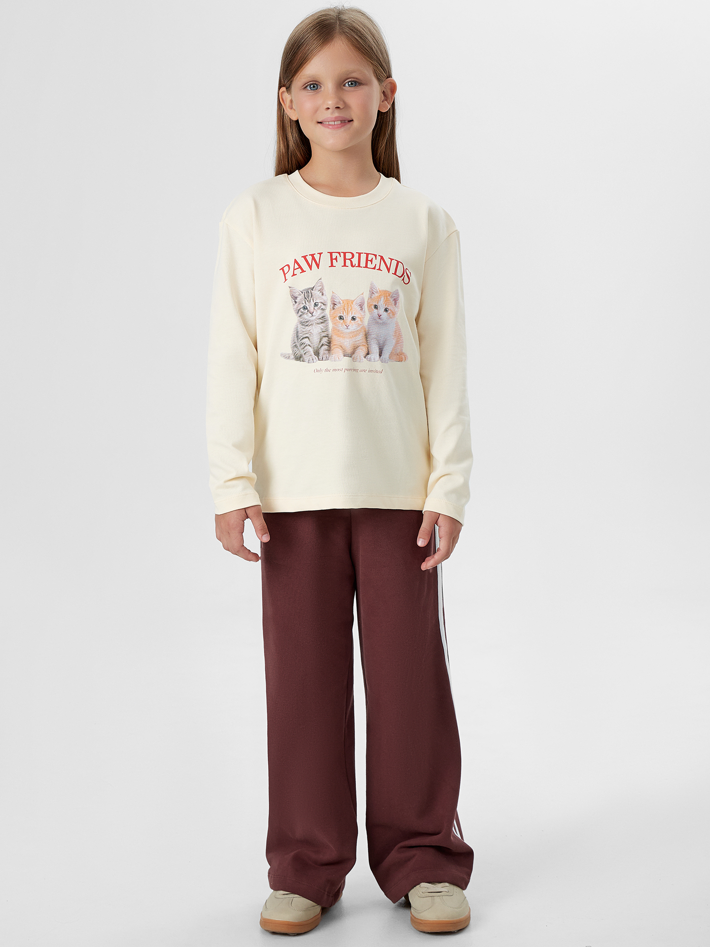 Лонгслив Mark Formelle (Марк Формэль) 127931/топленое молоко +печать - фото 3