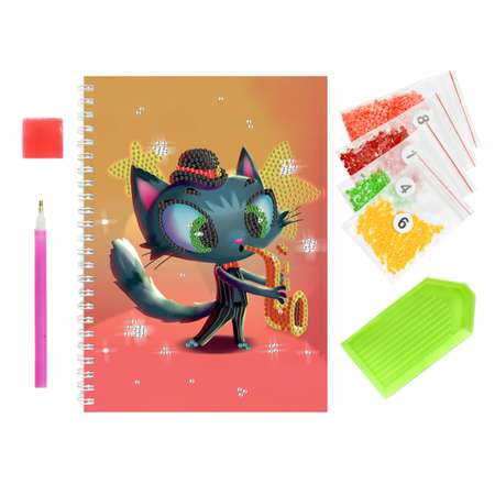Алмазная мозаика Color Kit Кот-Трубач