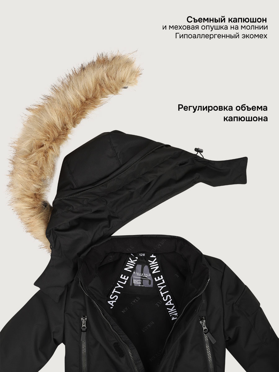 Куртка NIKASTYLE 4з7325 черный - фото 7