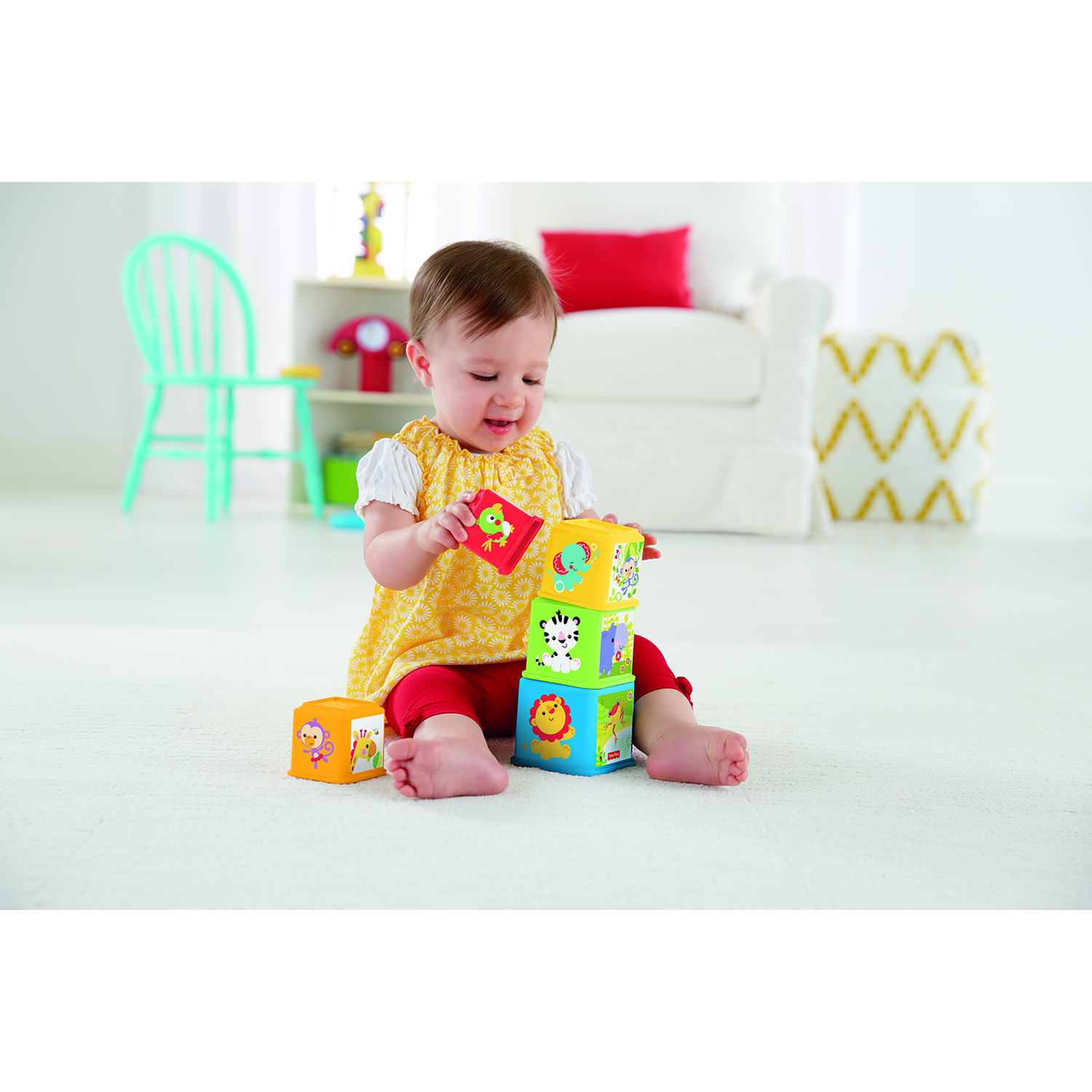 Игрушка Fisher Price кубики - фото 6