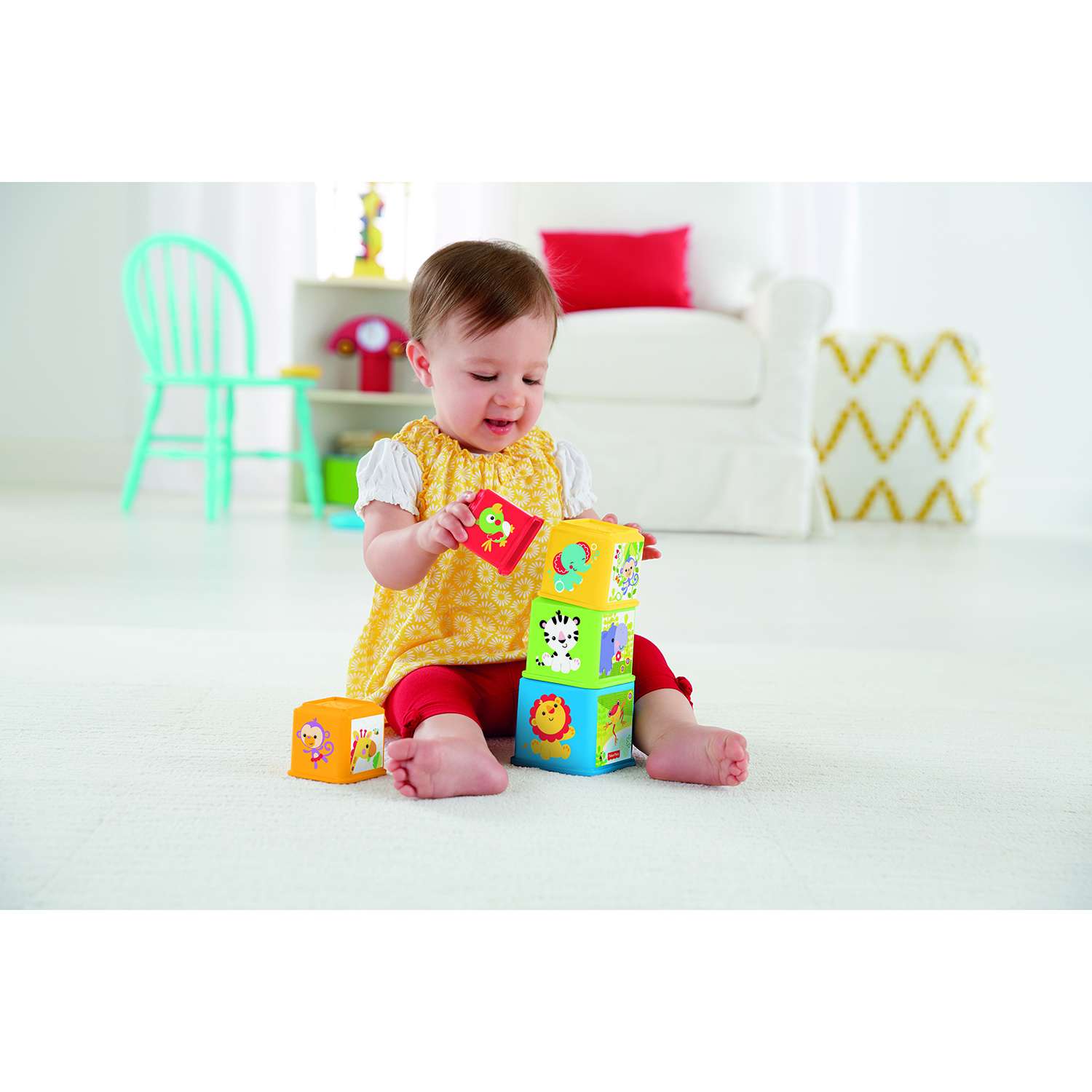 Игрушка Fisher Price кубики - фото 6
