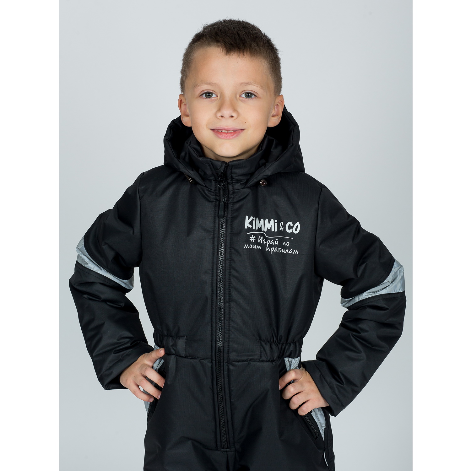 Комбинезон KiMMi co К-150830-041 черный - фото 5