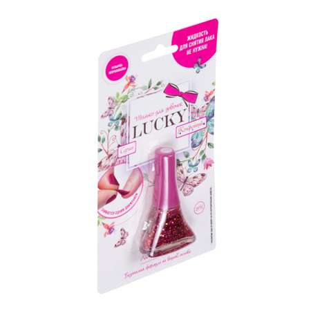 Лак для ногтей Lukky(LUCKY) Конфетти с блестками 25К Розовый Т14136