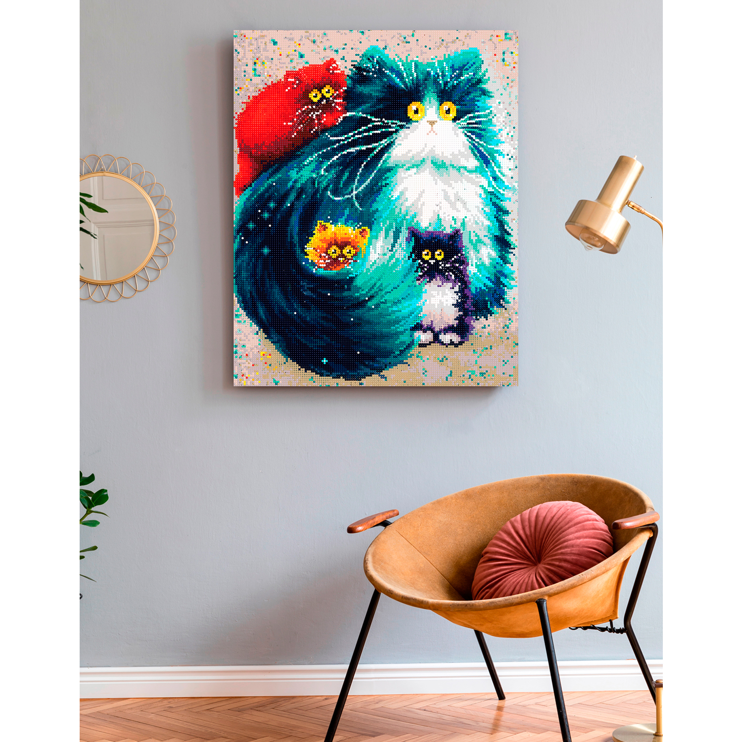 Алмазная мозаика Art on Canvas Котики в ассортименте - фото 3