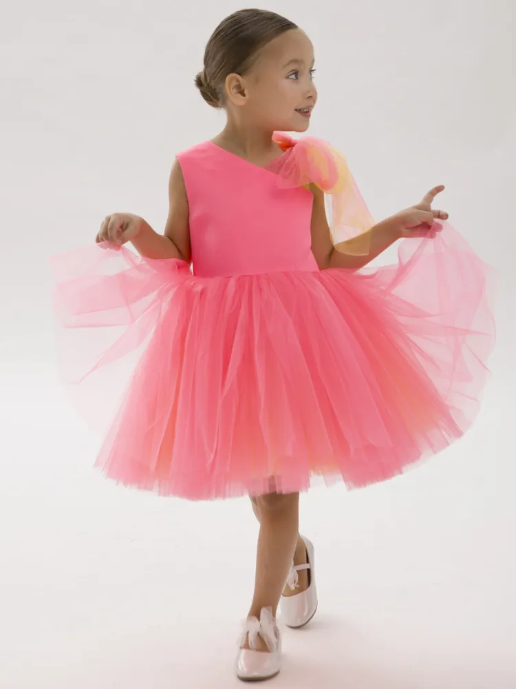 Платье LELUkids LD0115_мишель_неон - фото 2