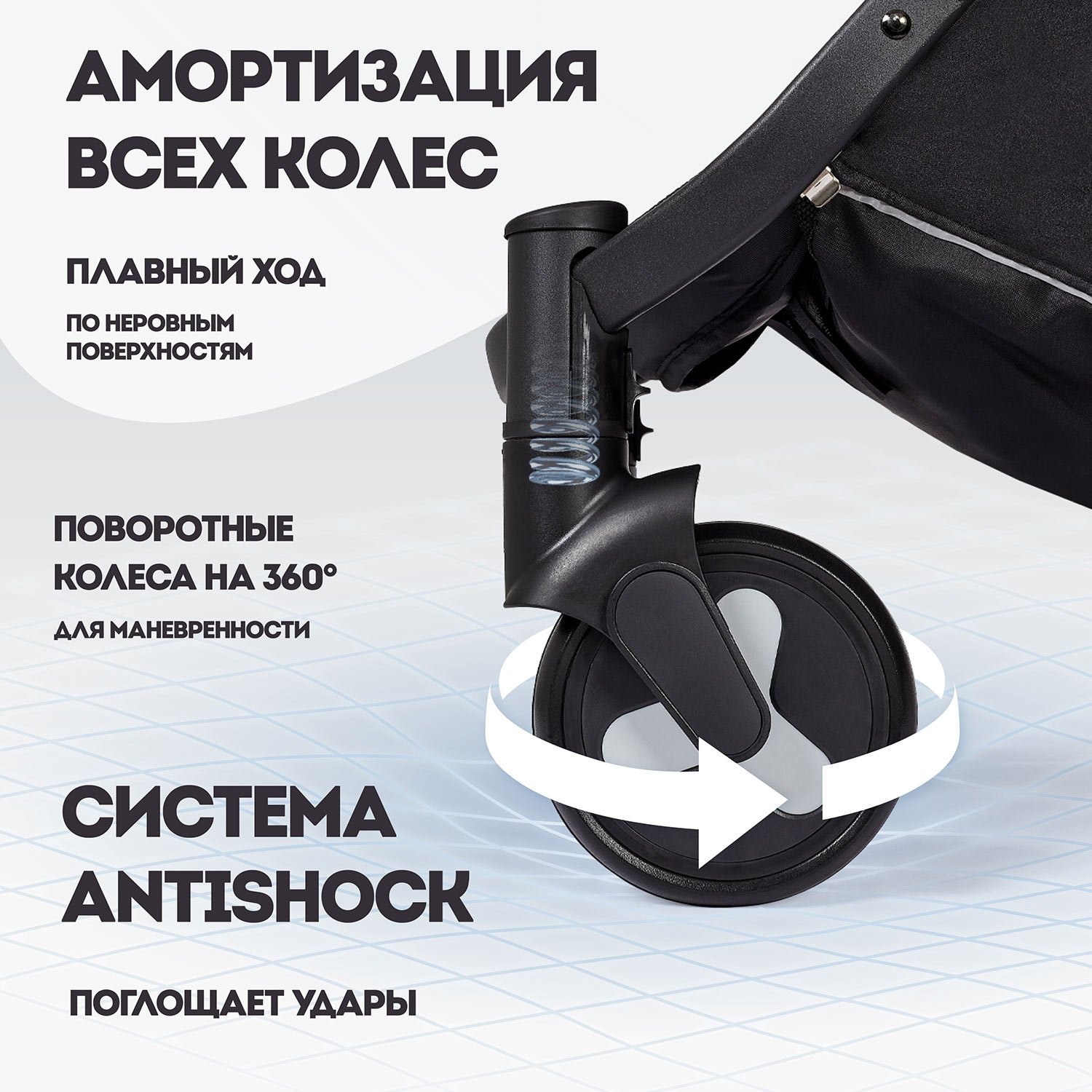 Коляска прогулочная Nuovita Fiato голубой - фото 7