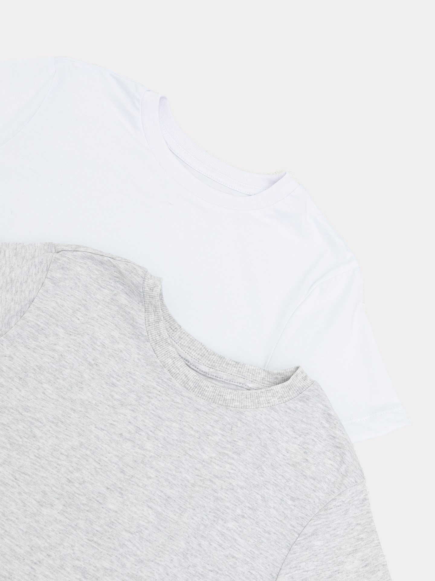 Футболка 2 шт Mark Formelle (Марк Формэль) 113379-2/белый +серый меланж 4306А - фото 6