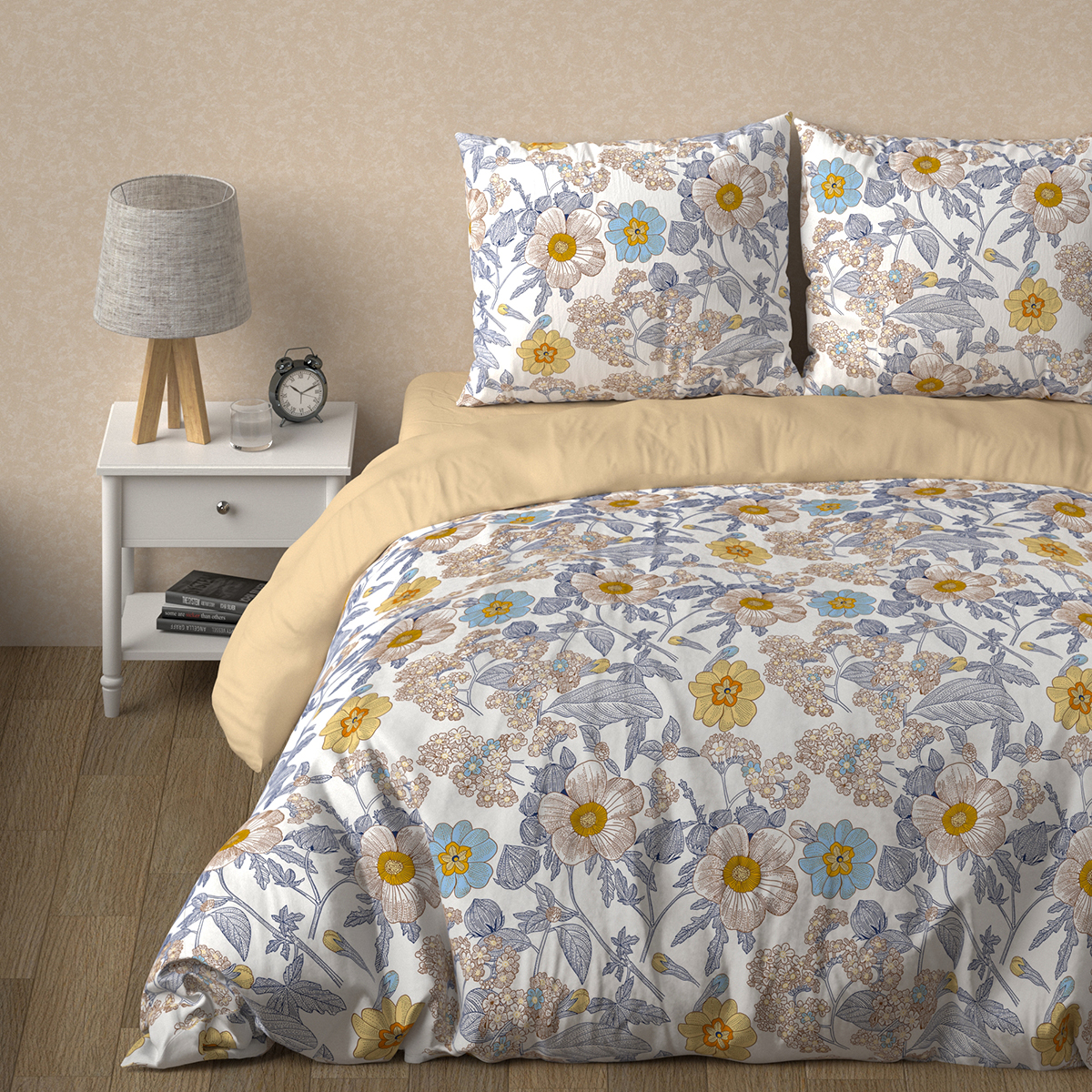 Комплект постельного белья BRAVO Флорес двуспальный 4 предм. - фото 15