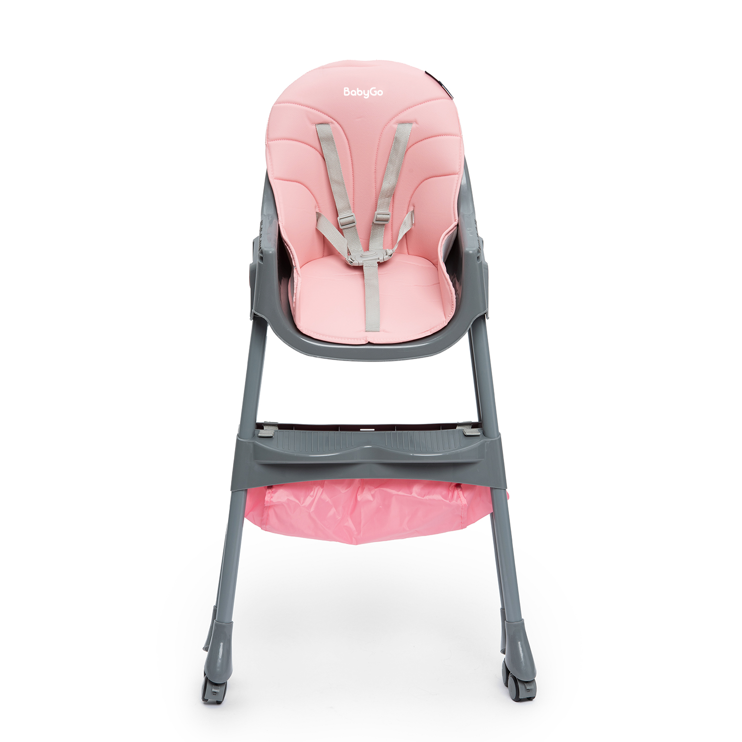 Стульчик для кормления BabyGo Bueno New розовый - фото 3