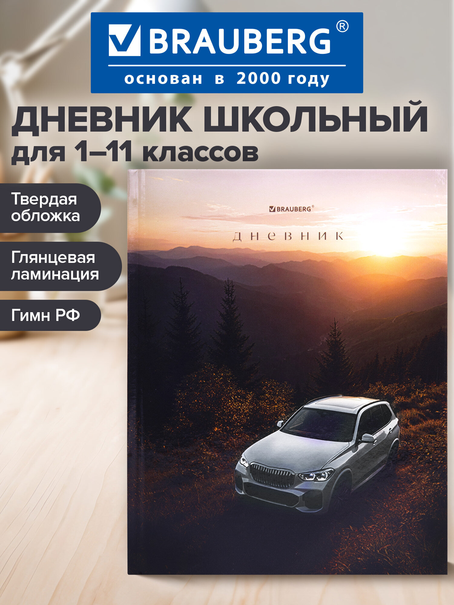 Дневник школьный Brauberg для мальчика 1-11 класс твердая обложка 40 листов - фото 1