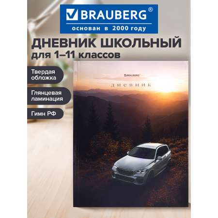 Дневник школьный Brauberg для мальчика 1-11 класс твердая обложка 40 листов
