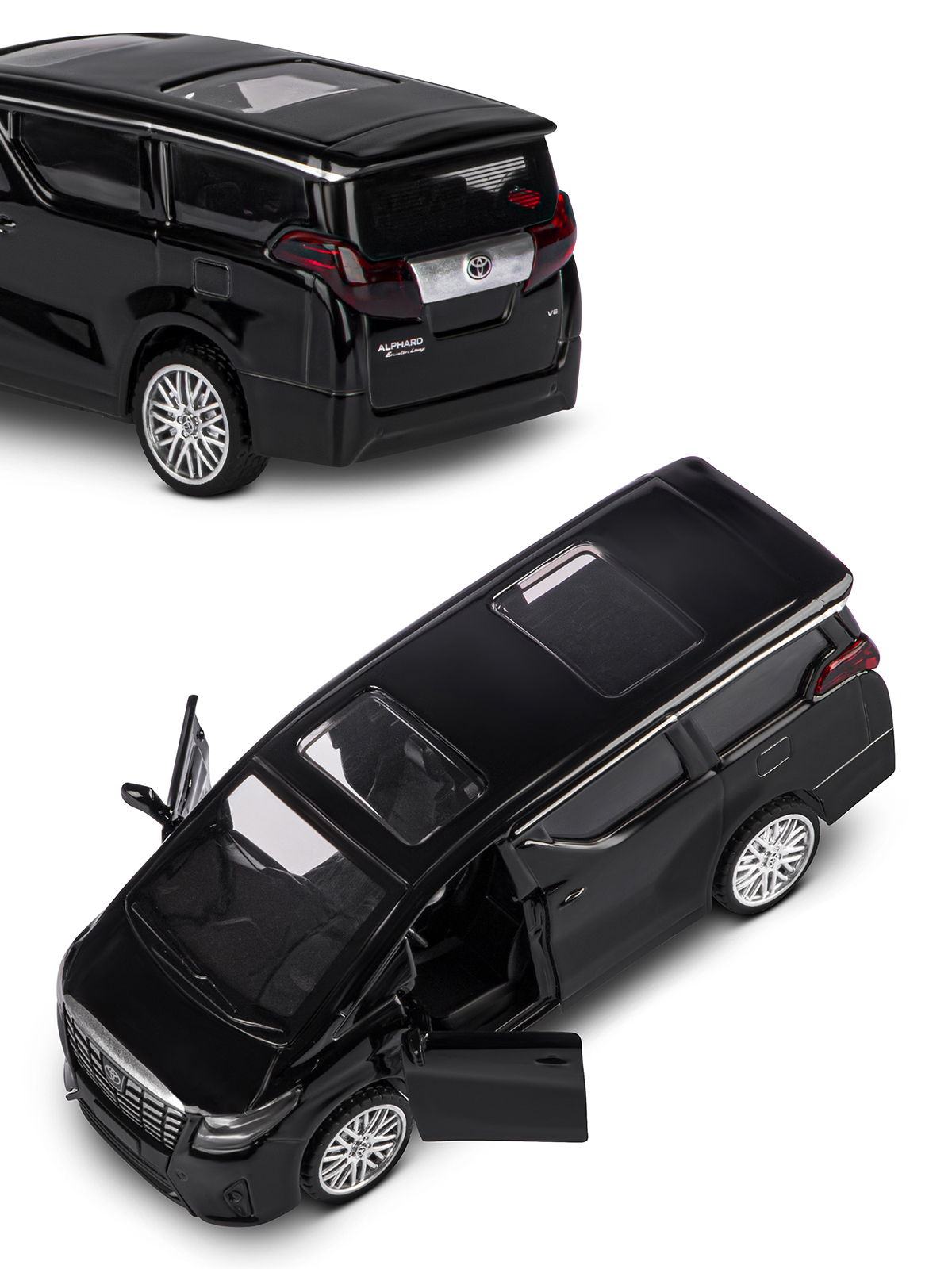Автомобиль АВТОпанорама Toyota Alphard 1:43 JB1251594 - фото 9
