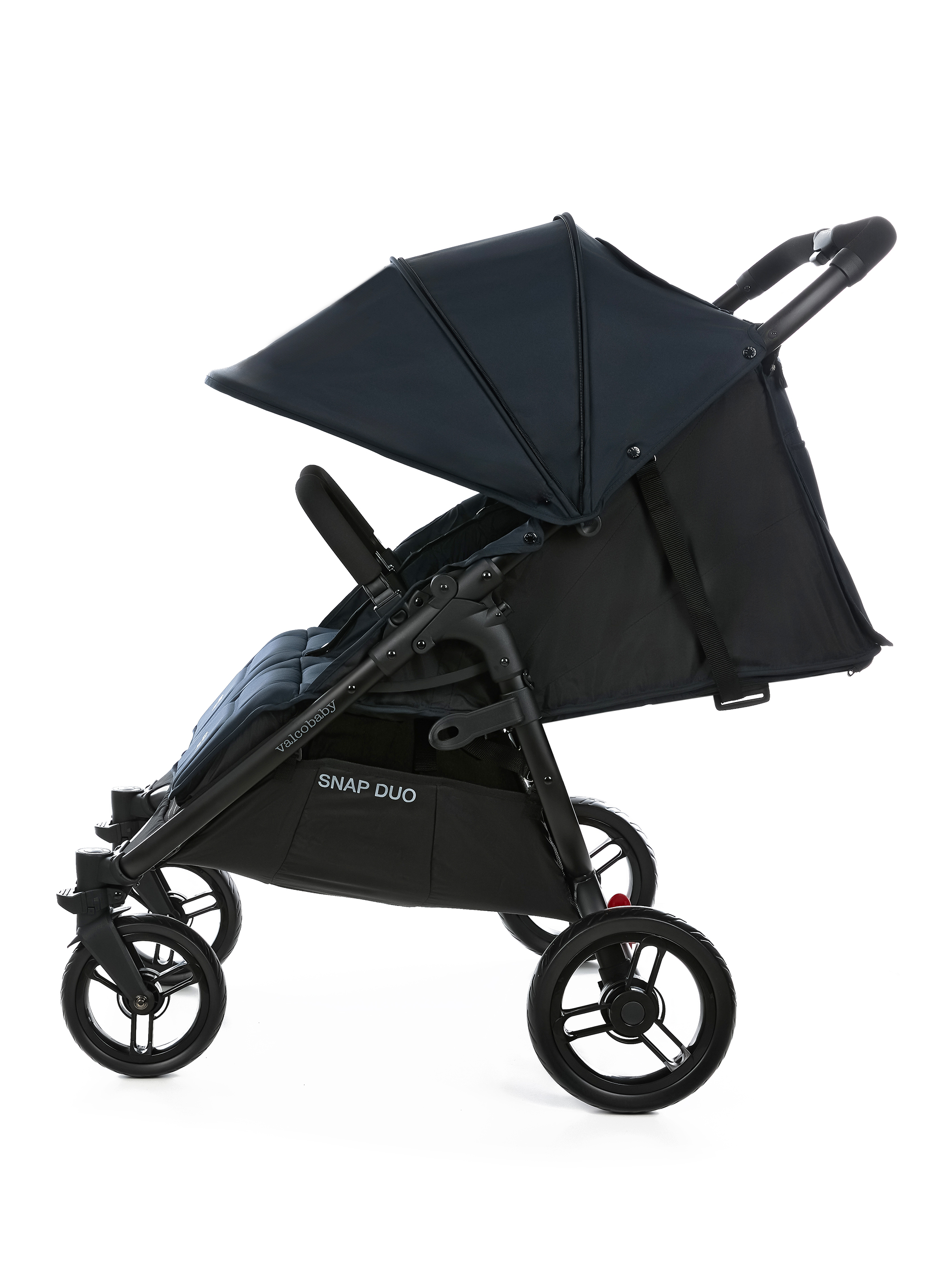 Коляска прогулочная для двойни Valco baby Snap Duo Flatt Matt синий - фото 6