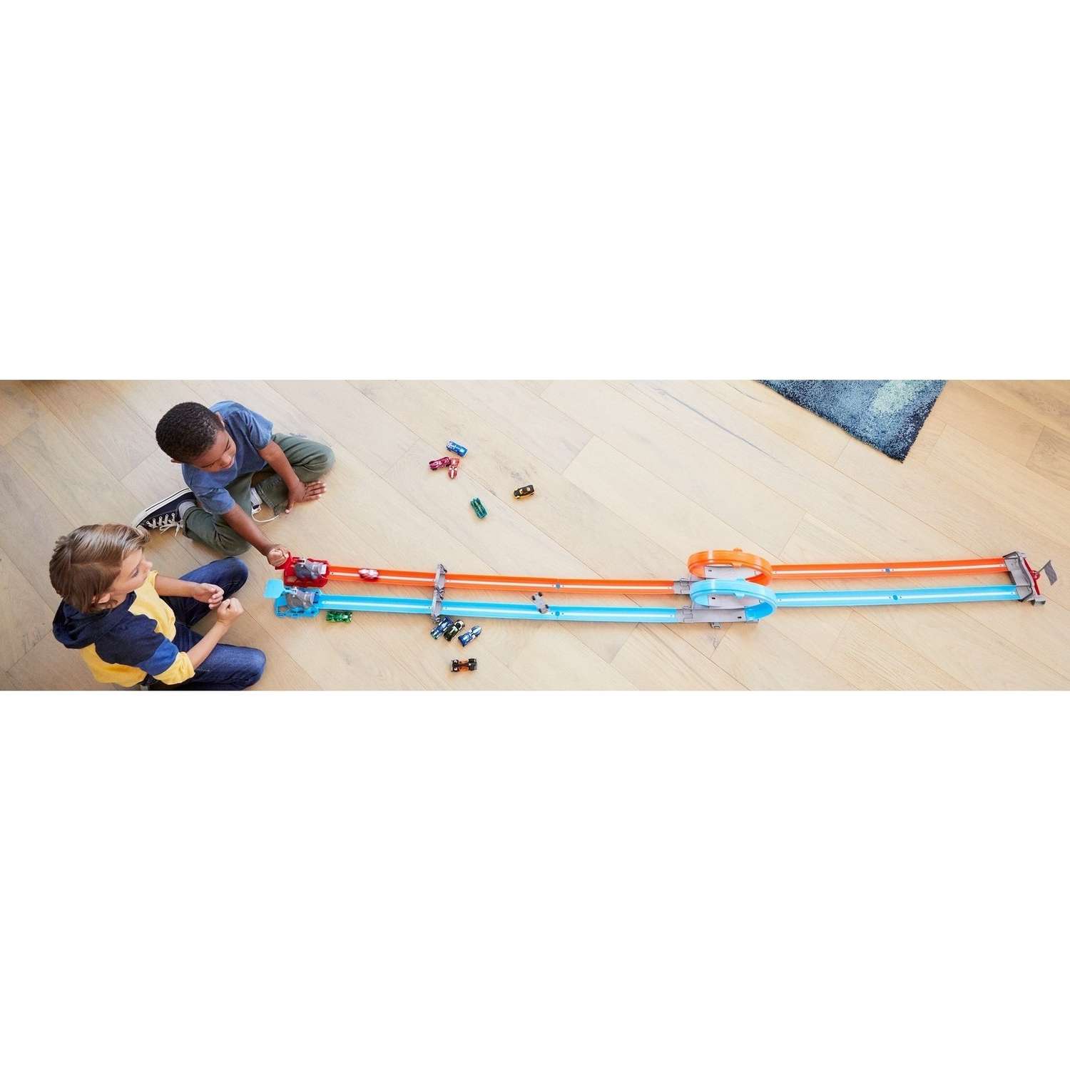 Трек Hot Wheels Скоростные мертвые петли с пусковой установкой GFH85 - фото 16