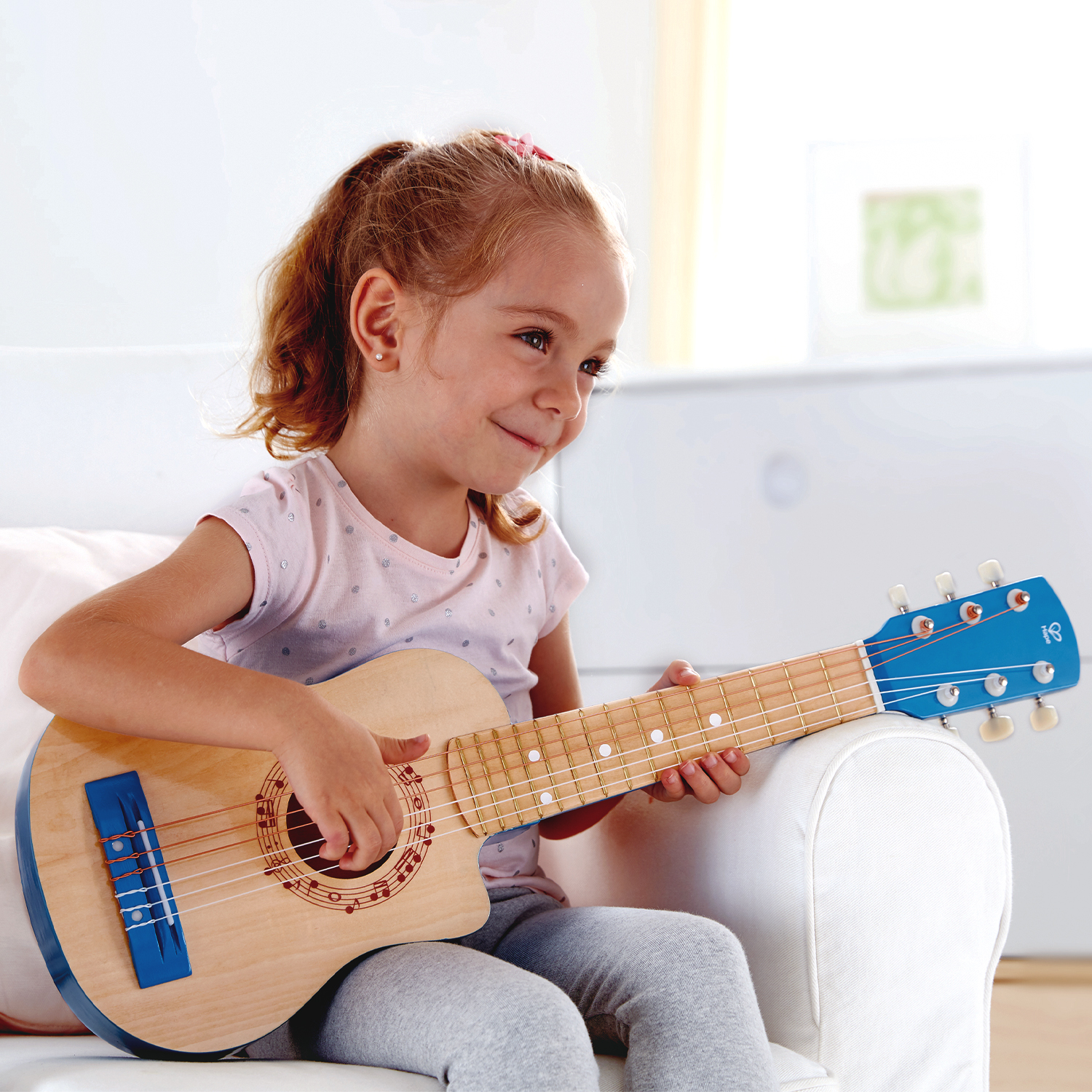 Игрушка музыкальная Hape Голубая лагуна гитара - фото 5