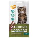 Лакомство для кошек Мнямс лакомые палочки из цыпленка и утки 3*5г