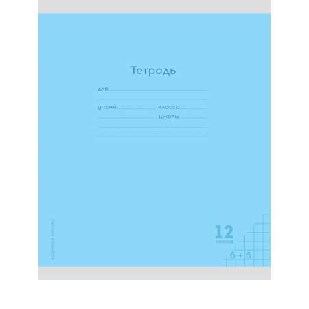 Тетрадь Prof-Press крупная клетка 12 лист. 10 шт.