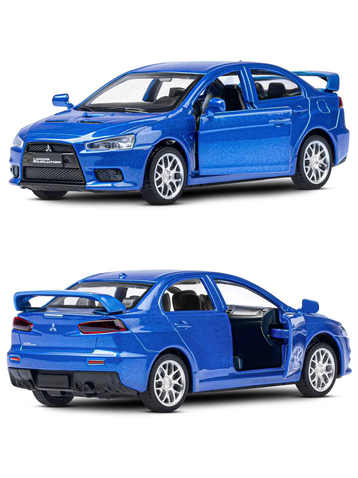 Автомобиль АВТОпанорама Mitsubishi Lancer Evolution 1:41 JB1251578 - фото 7