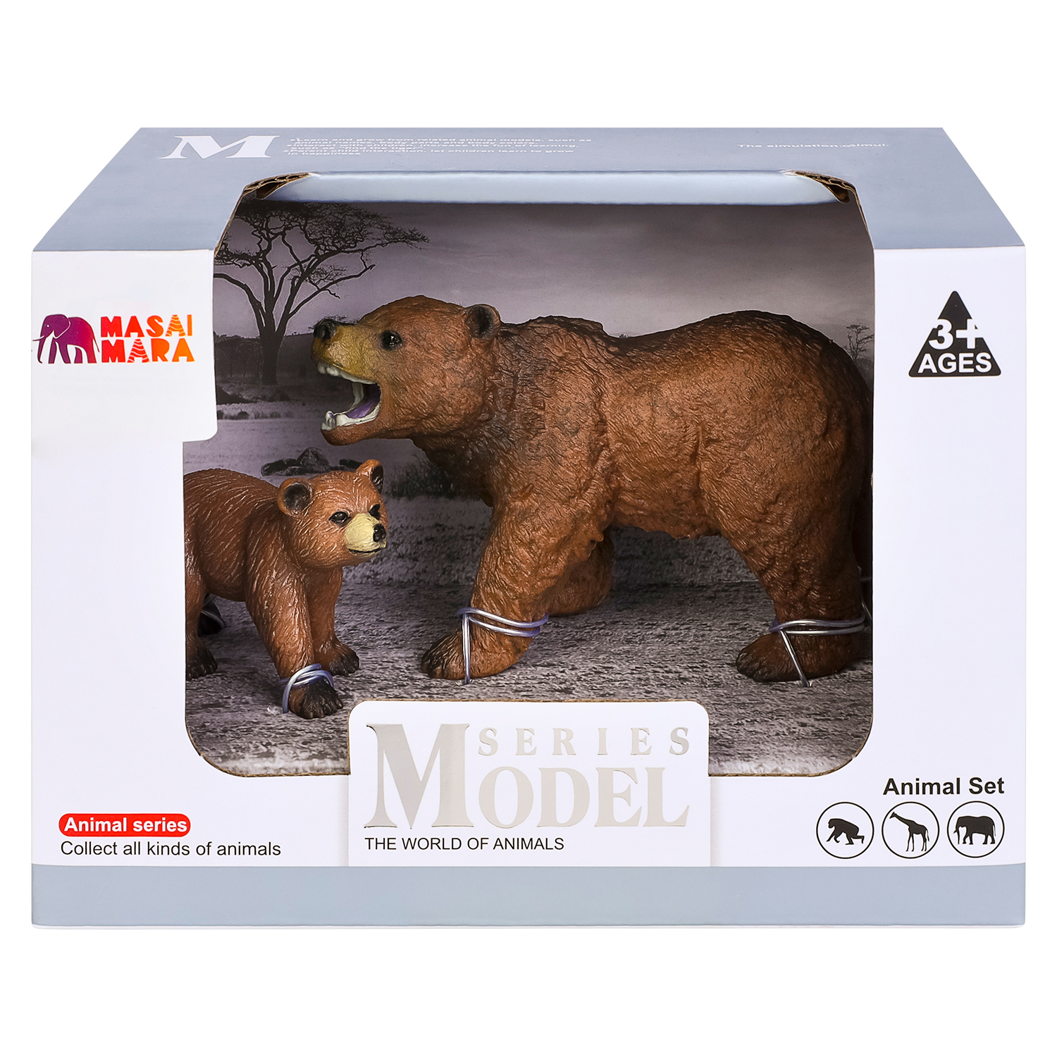 Игровой набор Masai Mara Семья бурых медведей - фото 8
