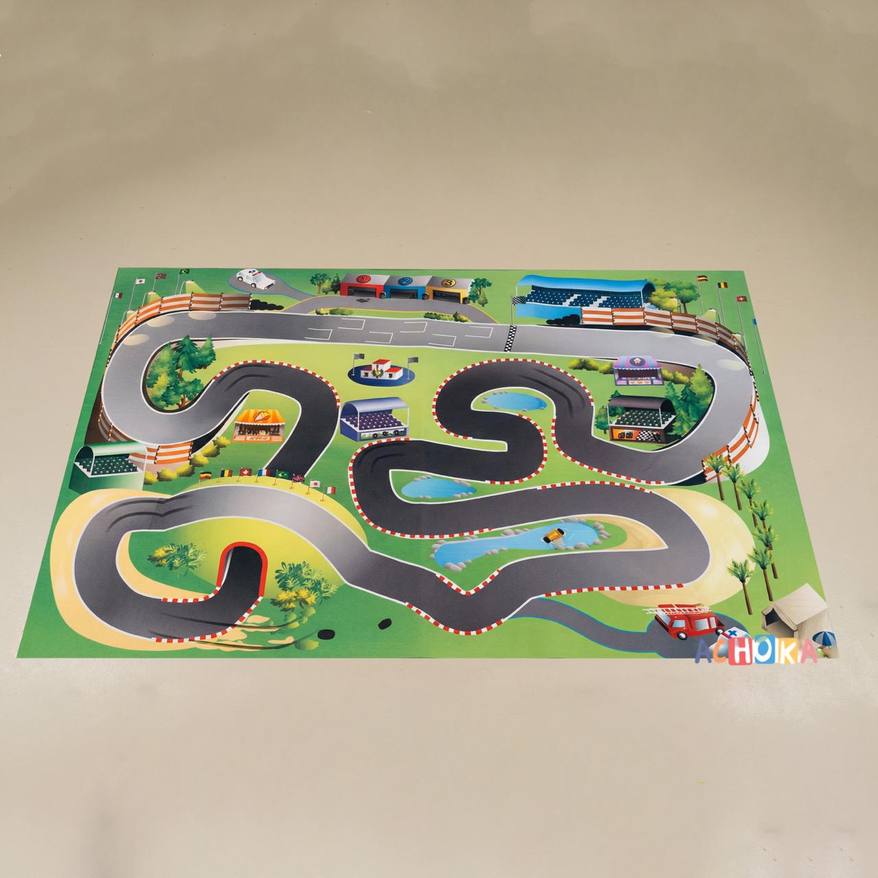 Детский складной коврик Achoka Гоночный трек 150 x 100 см 1 шт. - фото 4