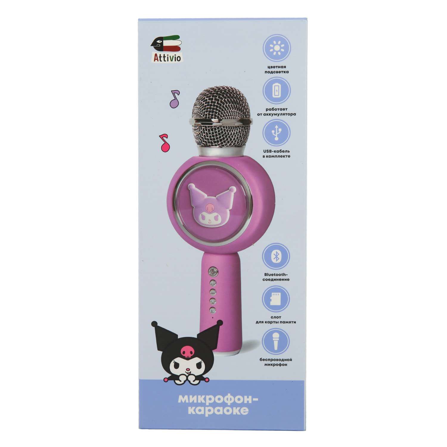 Игрушка музыкальная KUROMI микрофон - фото 11