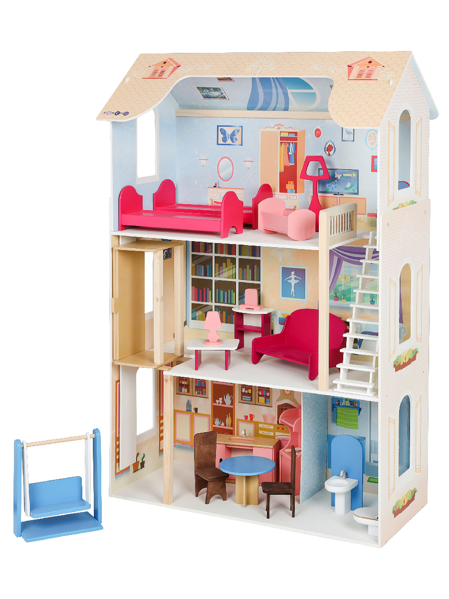 Домик для кукол PAREMO 120 см с мебелью PD315-03 - фото 24