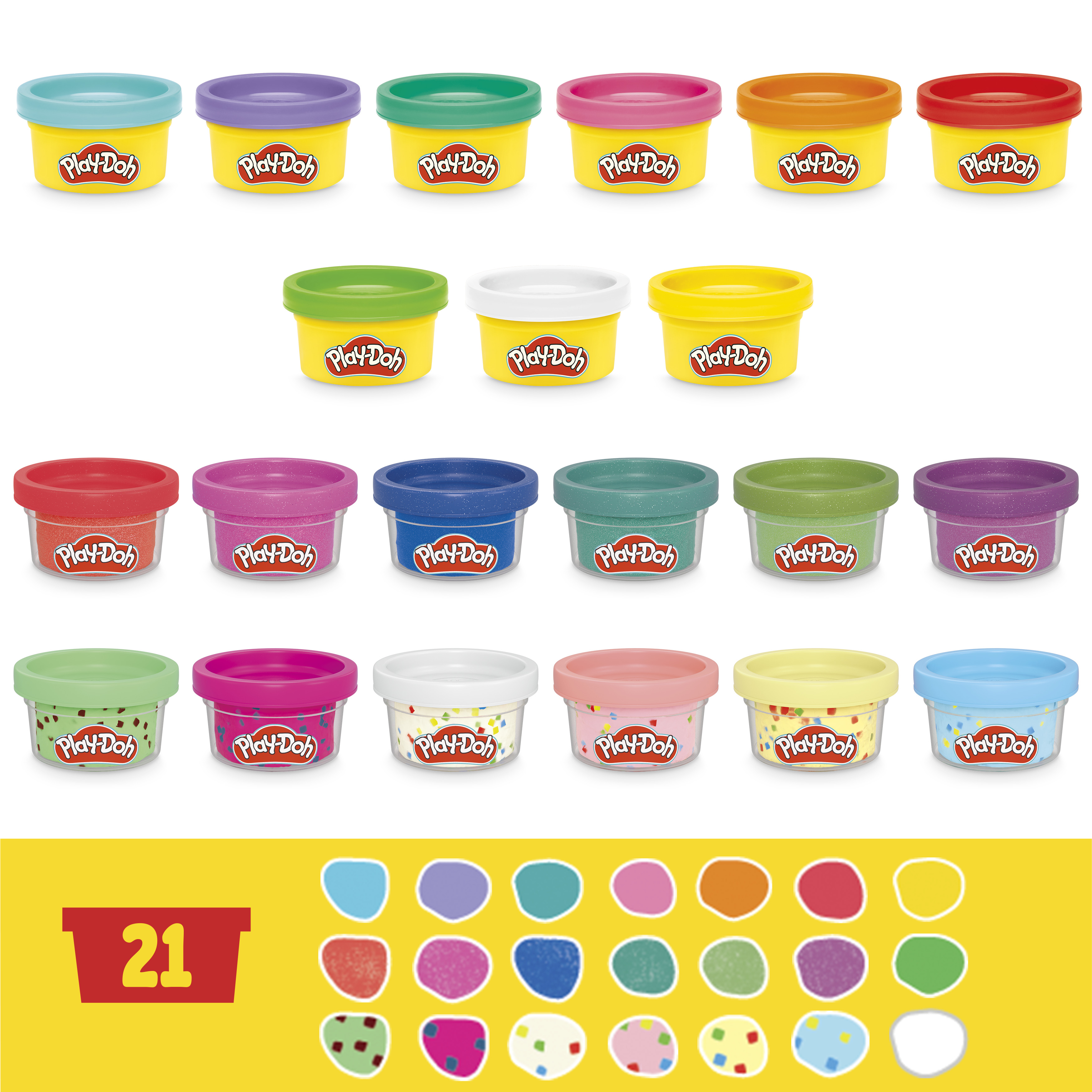 Масса для лепки Hasbro Play Doh 21шт Любимые цвета - фото 4