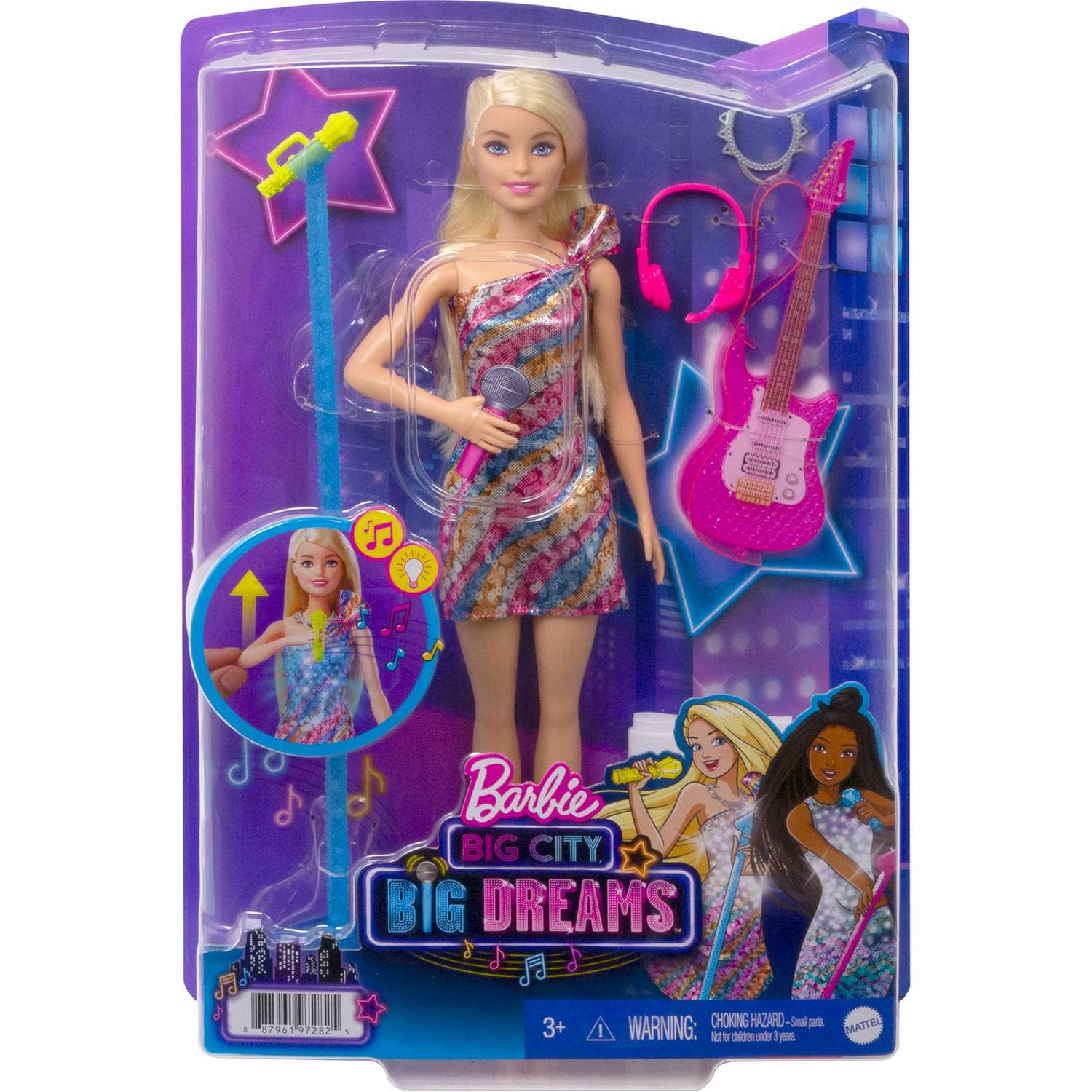 Кукла модельная Barbie Певица Малибу GYJ21 - фото 12