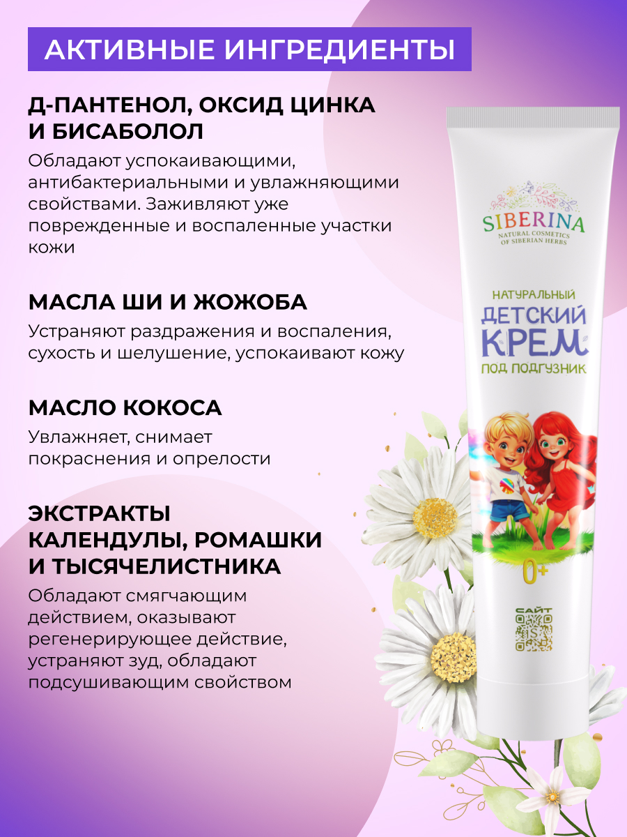 Крем под подгузник Siberina 75 мл - фото 4
