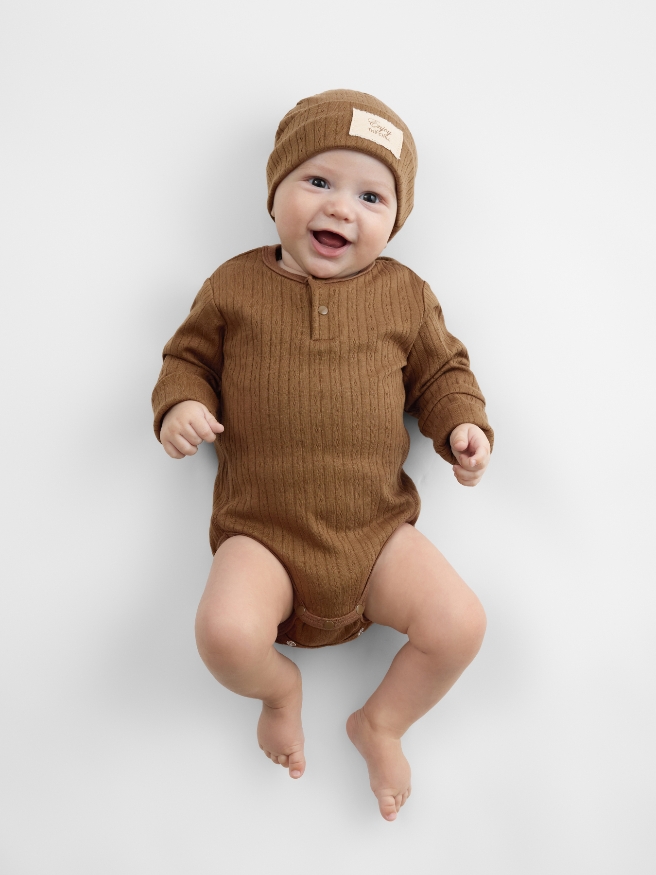 Шапочка 2 шт Happy Baby 90148-0_beige&brown - фото 2