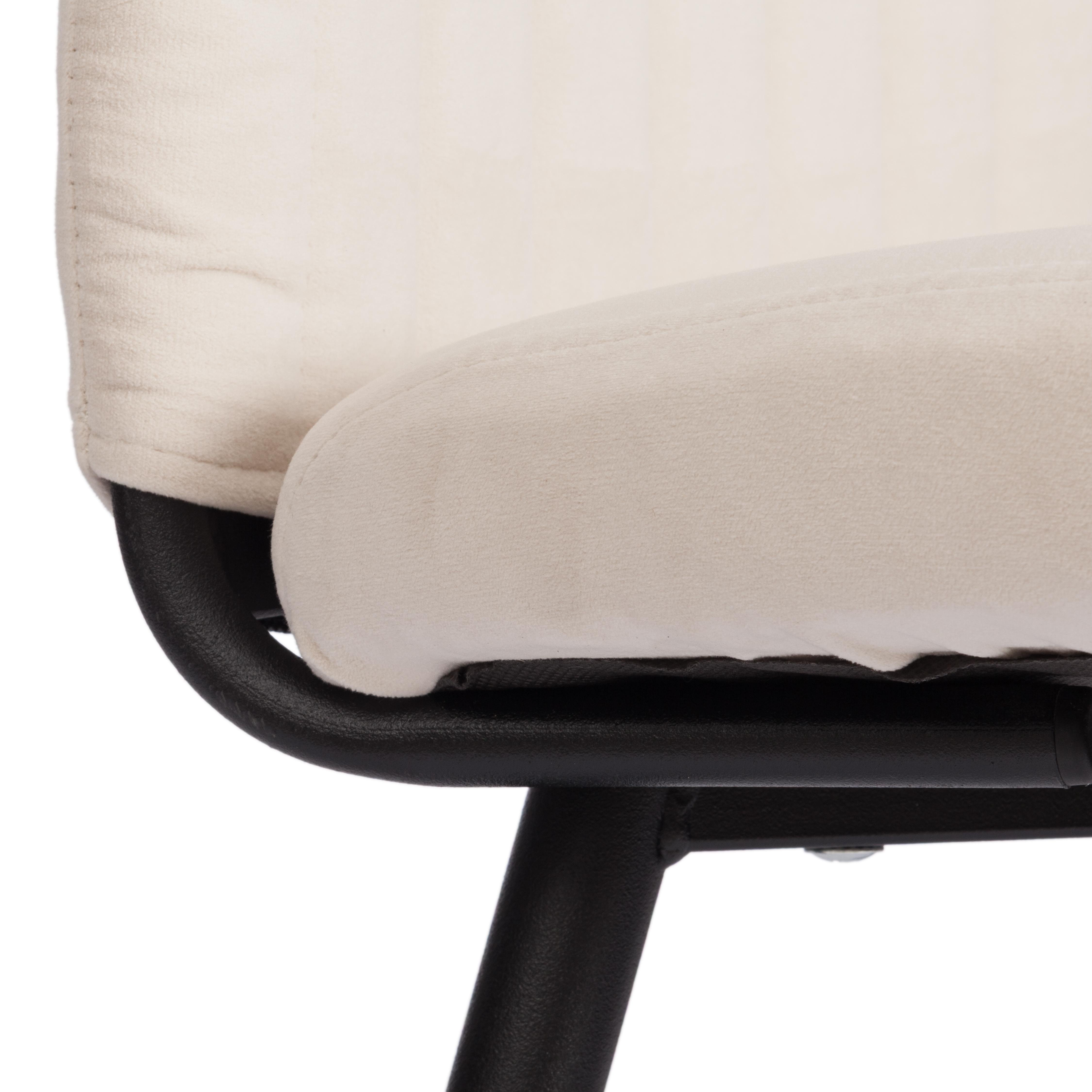Стул TETCHAIR велюр молочный/черный 1 шт. - фото 10