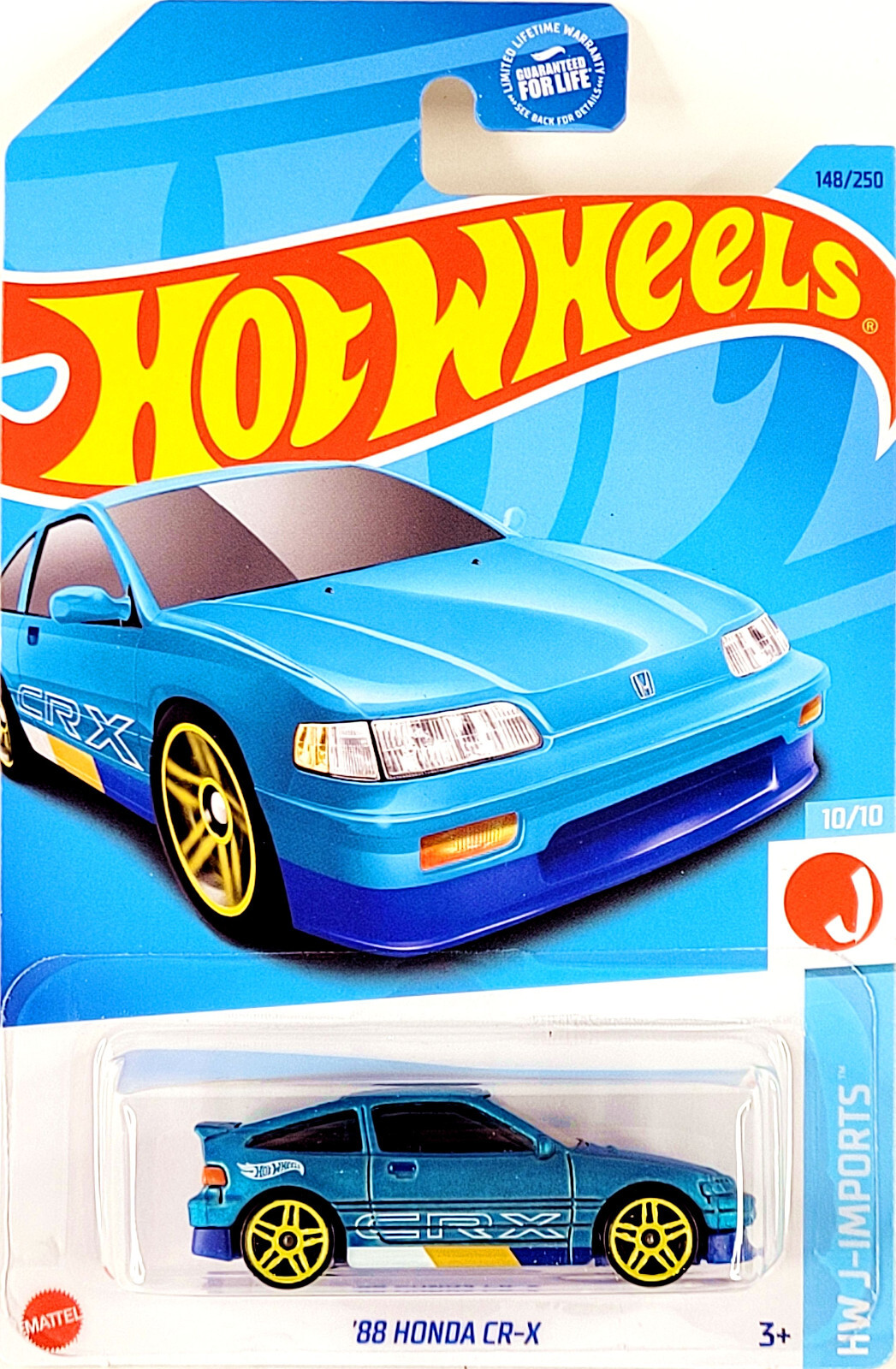 Автомобиль Hot Wheels Honda Honda CR-X серия HW J-Imports 1:64 04923 - фото 1