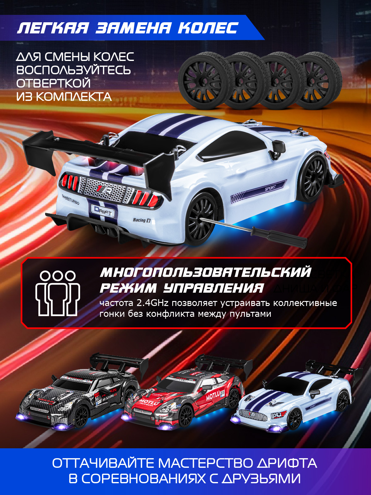 Автомобиль РУ AUTODRIVE 1:24 - фото 3